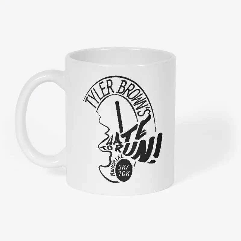 2 sided printed white mug